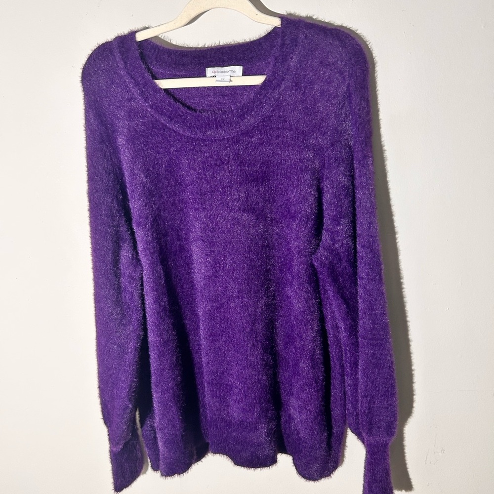 Liz Claiborne Women's Deep Purple Sweater - Picture 5 of 11